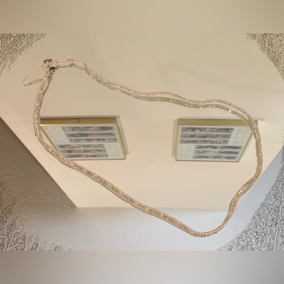 Victoria Emerson Crystal on White Ivory Leather Bracelet - Picture 3 of 5